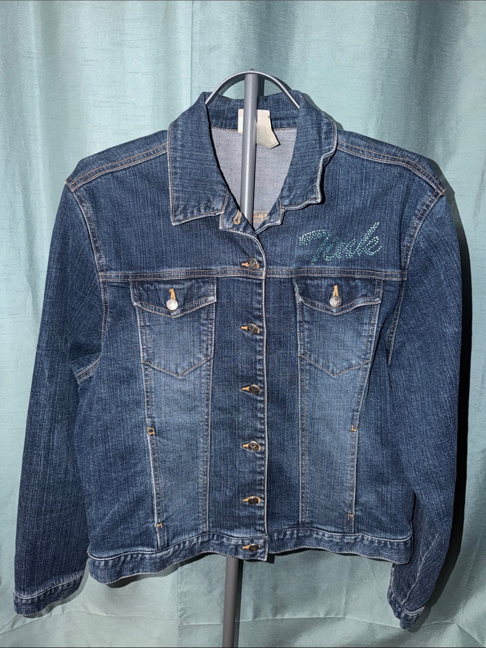 Disney Tinkerbell Denim Jacket - Blue Women’s XL